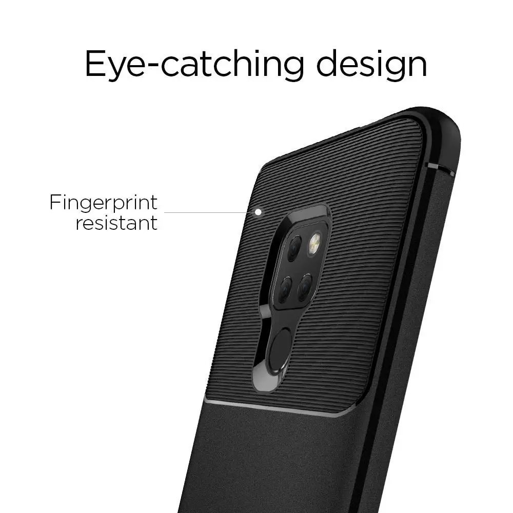 Spigen Чехол для Huawei Mate 20 / Pro 30 прочная броня матовые черные противоскользящие