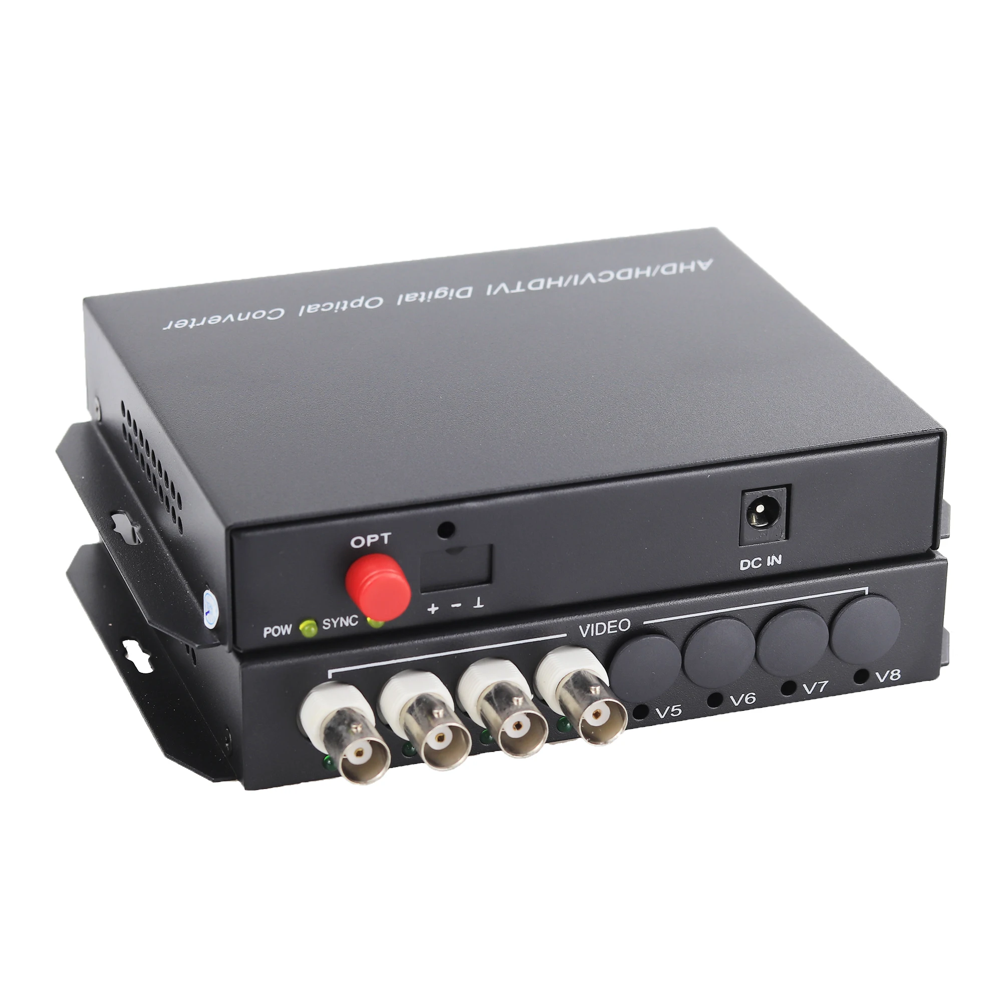 20 км AHD CVI TVI видео волоконно оптический преобразователь 4 канала HD 720P 960P