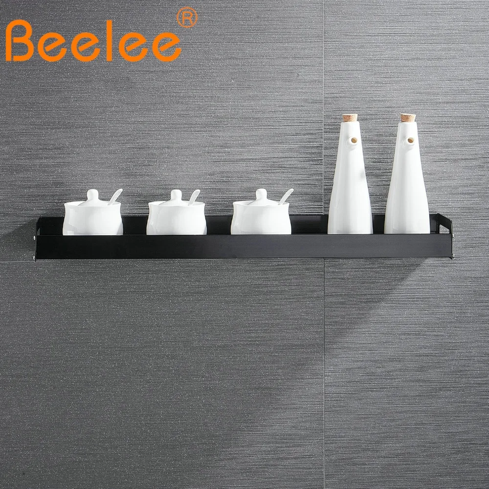 Beelee настенные полки для ванной комнаты, кухонные полки, аксессуары для ванной комнаты, без ногтей, корзина для душа из алюминиевого сплава, полка BA28801B40