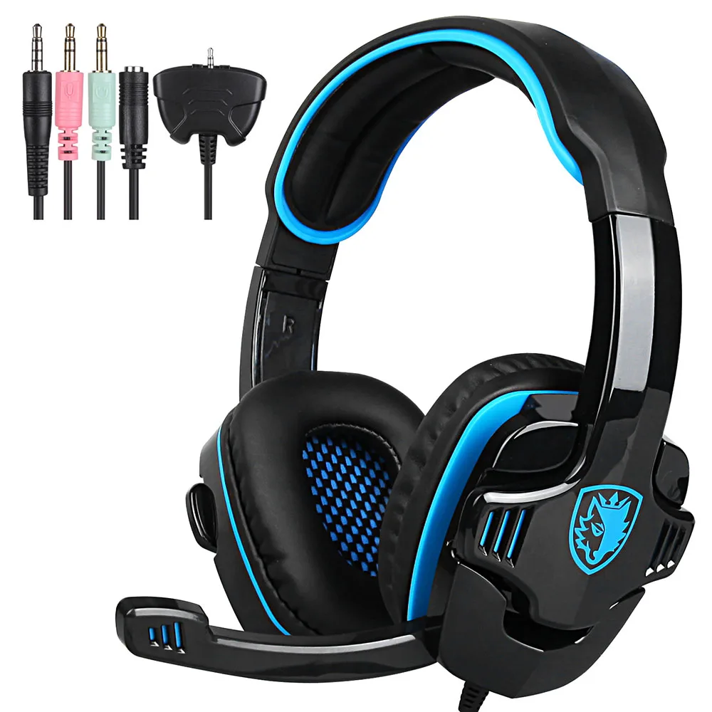 SADES SA 708GT 3 5 мм Игровые наушники с микрофоном Стерео Музыкальная гарнитура