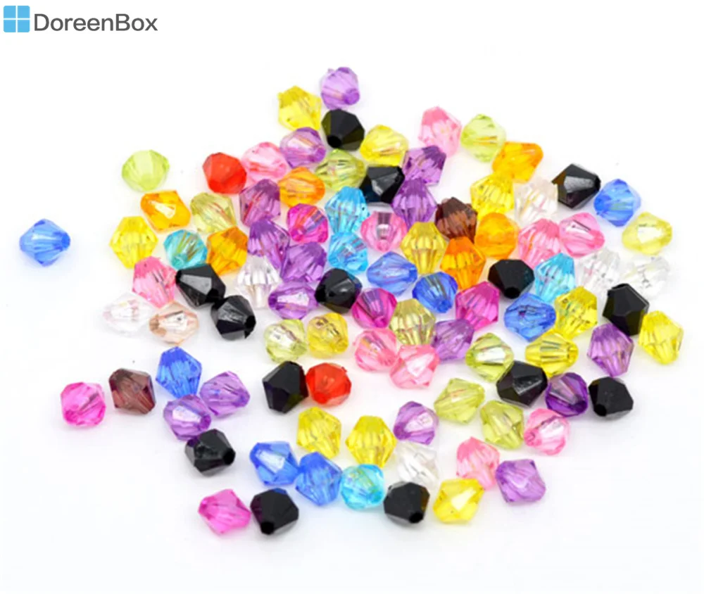 Doreen Box хит продаж 1000 шт смешанные Акриловые Крошечные бусины разделители 6x6 мм
