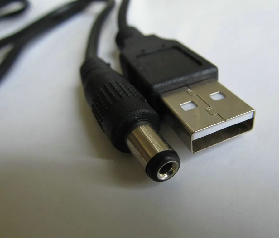 Удлинительный адаптер M/M прямой кабель USB 2 0 A с разъемом папа на постоянный ток 5 5x2