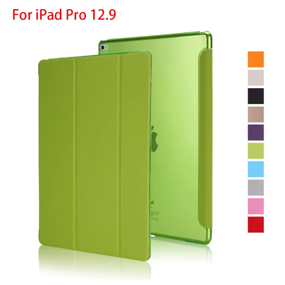 Чехол для iPad Pro 12 9 2015 2017 выпуска искусственная кожа тройная Складная жесткая