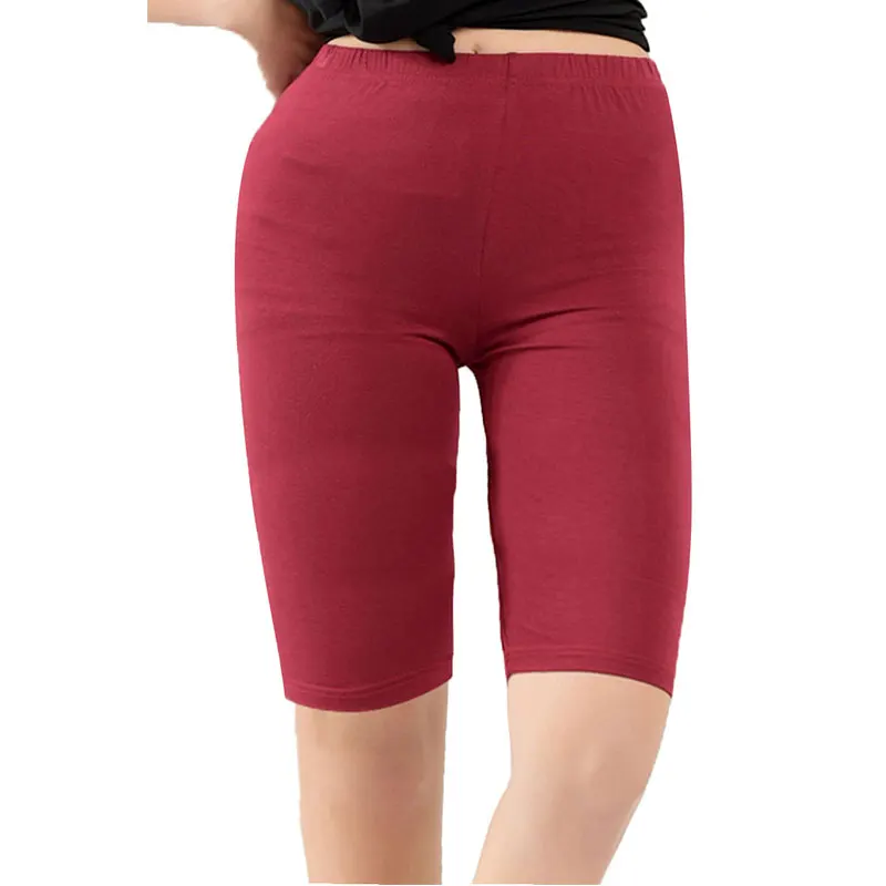 AZUE Women's Modal Short Leggings Basic Plus Size Leggings Smooth High Elasticity  Knee Length Korte Leggings For Women