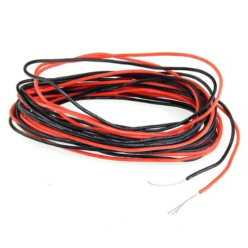 Новый стиль 2x3 м 26 Калибр AWG силиконовый резиновый провод кабель красный черный