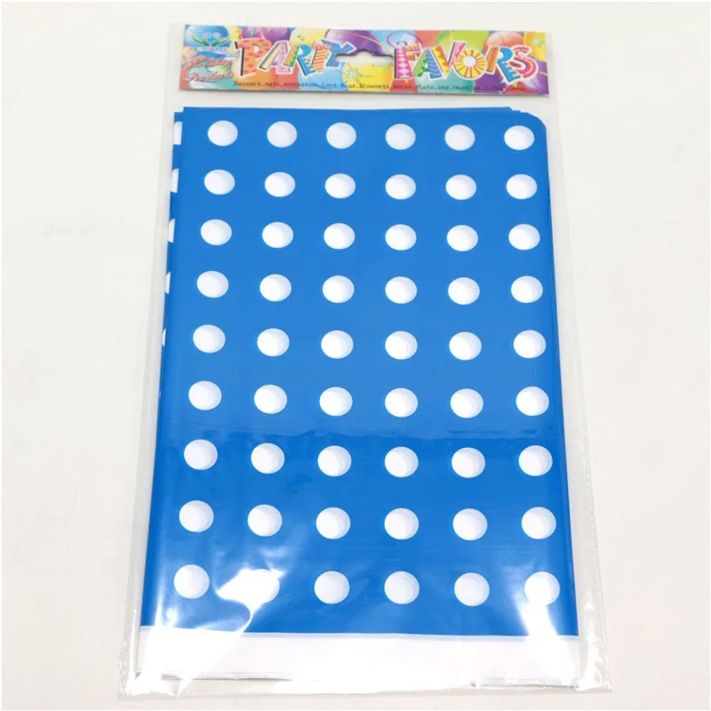 1pcslot Polka Dots Theme Kids Favors Maps Happy Birthday Decoration Plastic Tablecover Baby Shower Tablecloth Party Supplies | Дом и сад