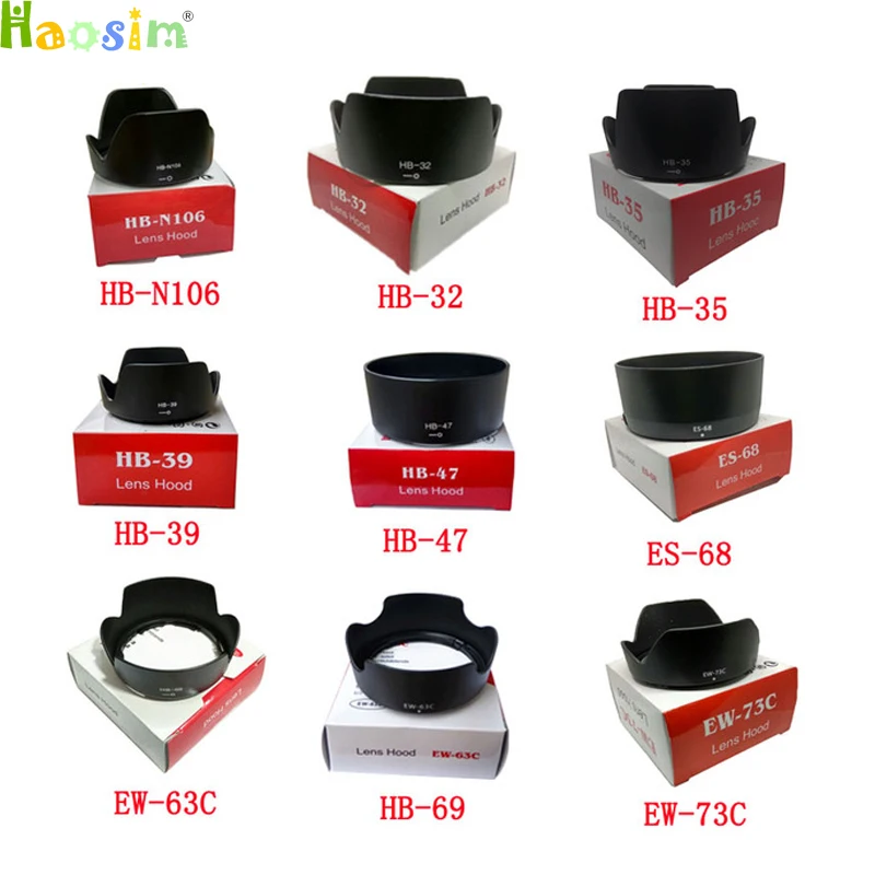 Для HB N106 32 35 39 47 69 ES 68 EW 63C 73C светозащитная бленда для объектива камеры nikon/canon
