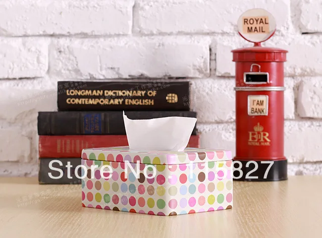 Бесплатная доставка! Корейский Стиль чехол для салфеток креативный железный