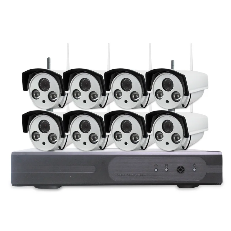 Yobangбезопасности 8CH беспроводная Wifi система видеонаблюдения 8x720 P 1.0MP наружная