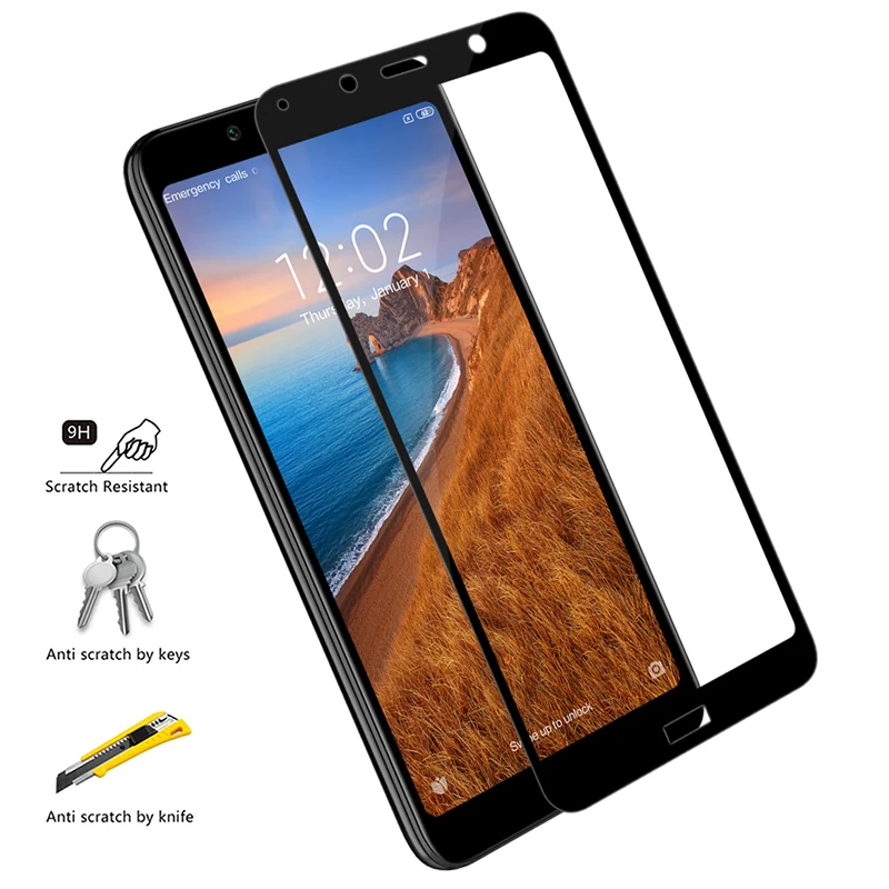 Защита экрана для Xiaomi Redmi 7A закаленное стекло на xiomi xaomi xiami redmi7a redmi 7 a ksiomi 7a полное