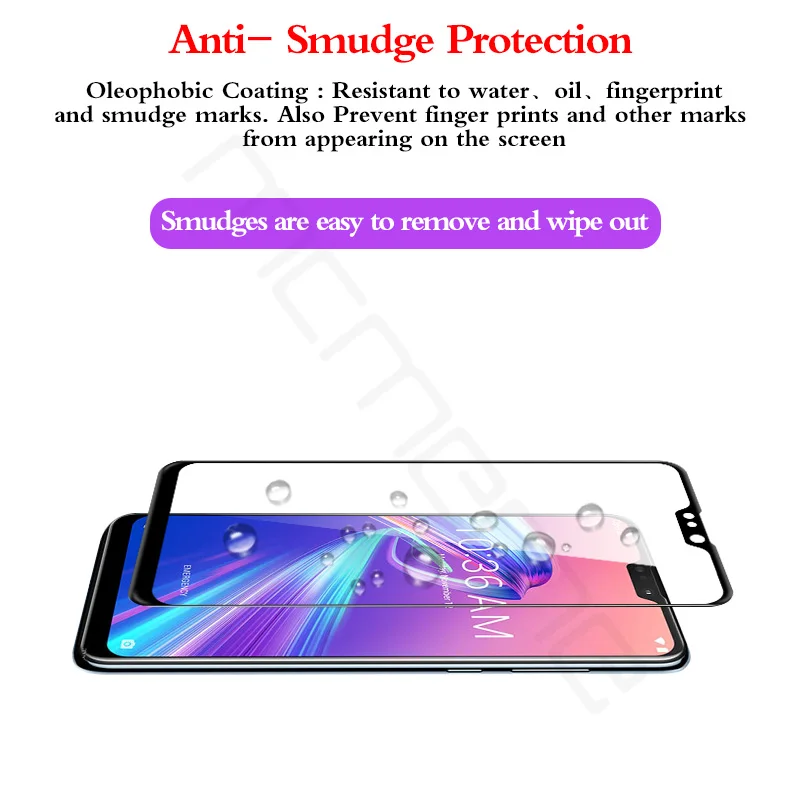 Полностью покрывающее закаленное Стекло для Asus ZenFone Max Pro M2 ZB631KL Экран защитная