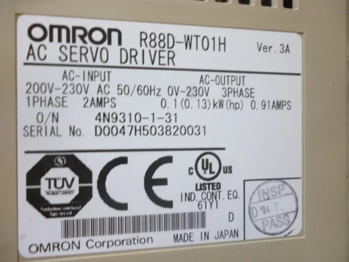

Servo drive R88D-WT01H , Used one , 90% appearance new , 3 months warranty , fastly shipping