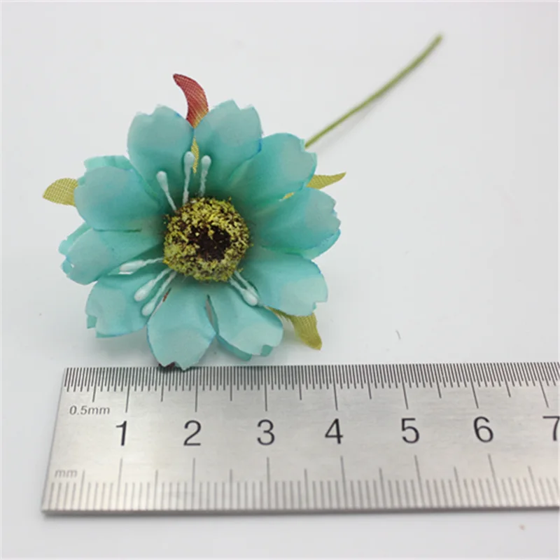 6 шт./Лот шелковые цветы искусственные имитация высококачественной хризантемы