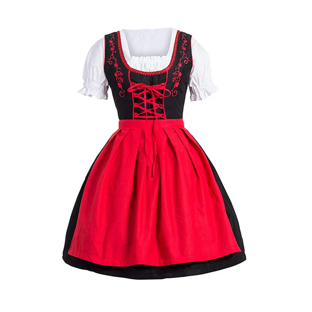 Немецкое Платье Dirndl для Октоберфеста баварское пивное платье костюм горничной
