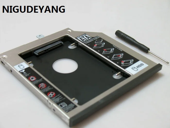 Жесткий диск NIGUDEYANG 2nd SATA HDD SSD Caddy с лицевой панелью и кронштейном для Lenovo ThinkPad T440P