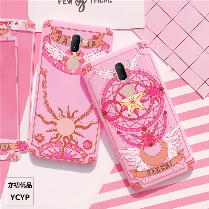 Для спортивной камеры Xiao mi 8 Cardcaptor Sakura Чехол+ пленка для экрана из закаленного стекла, с рисунками из мультфильмов чехол для спортивной камеры Xiao mi 6/6X/mi 5X/5S/5splus чехол