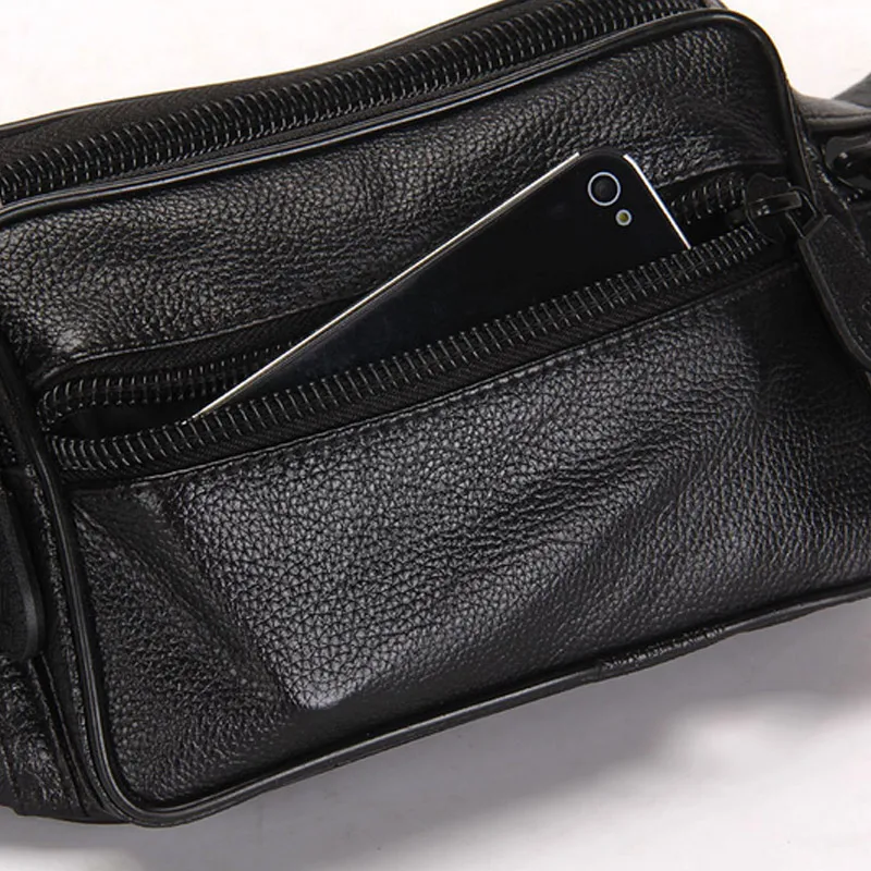 2018 Для мужчин поясная сумка из искусственной кожи Талия пакеты Повседневное