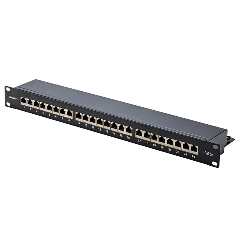 19 &quot1U 24-портовый Cat.5e полностью экранированная патч-панель-Fluke test acc. К ISO/IEC 11801 -