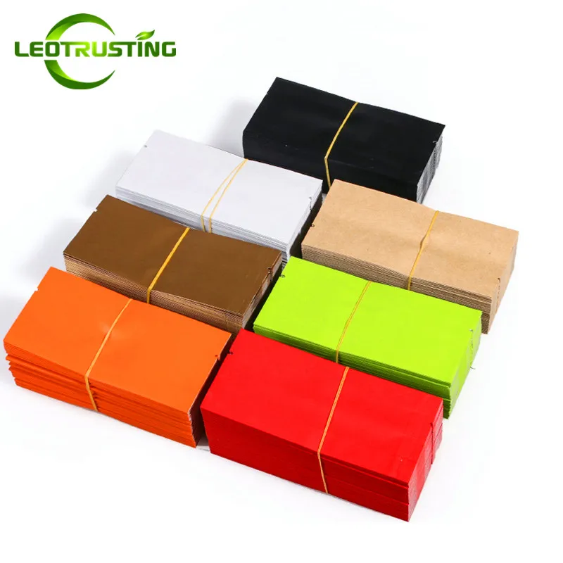 Leotrusting 100 шт. 7-12 г 55x120x20 мм Цвет Фольга заварены мешок Чай Кофе косметическая пудра упаковка мешок экологически чистых Matt Фольга чехол