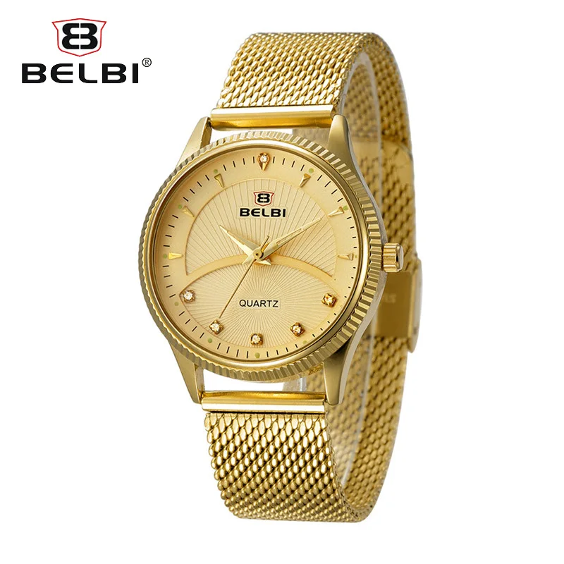 BELBI Новинка Montre Femme модные женские часы тонкие стальные Famle роскошные золотые