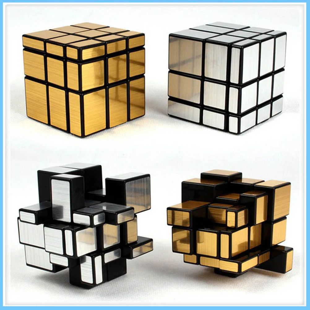 3x3x3 зеркальный кубик профессиональная головоломка с литым покрытием скоростной