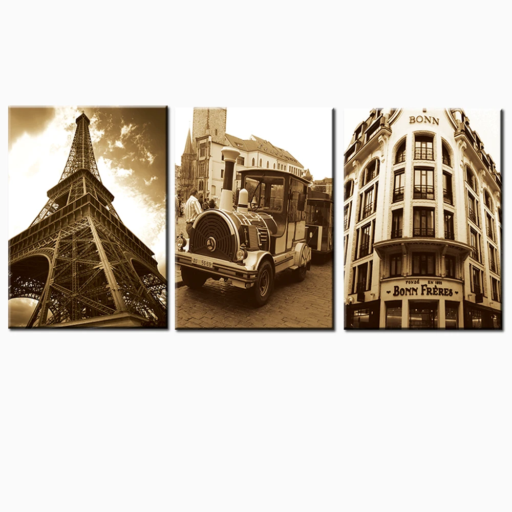 Картина без рамки на холсте европейская архитектура картина маслом современные