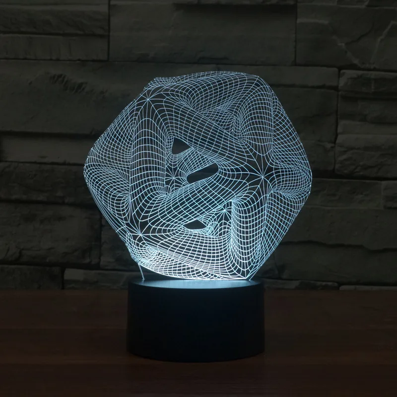 Классическая мода 3D LED night light спальня лампа гостиной горит абстрактные акриловые