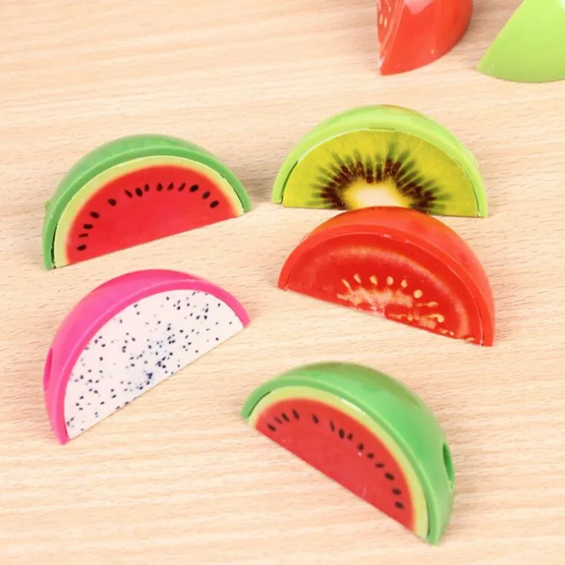 Novelty Plastic Fruits Pencil Sharpeners Children Boys Girls School Award Gift Prize Toys Party Favors wedding birthday|Сувениры для