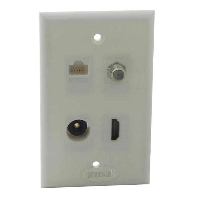 

HDMI F head Toslink RJ45 настенная пластина с разъемом «Мама-мама»