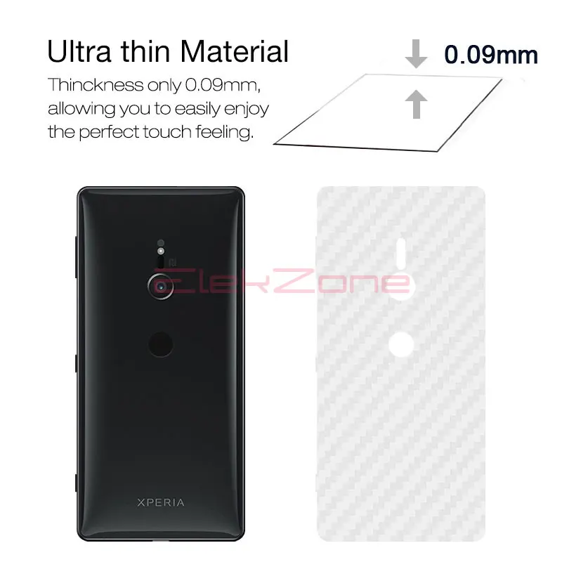 Для Sony XZ2 Compact XA2 uitra 3D 3 шт. углеродное волокно для XZ3 задняя крышка Защитная пленка