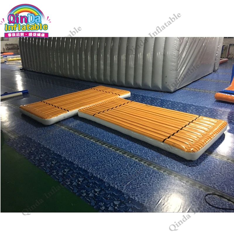 Дешево Цена по прейскуранту завода водная платформа Коврик для упражнений надувная палуба надувной воздушный коврик для спортзала Плавающая Плат...
