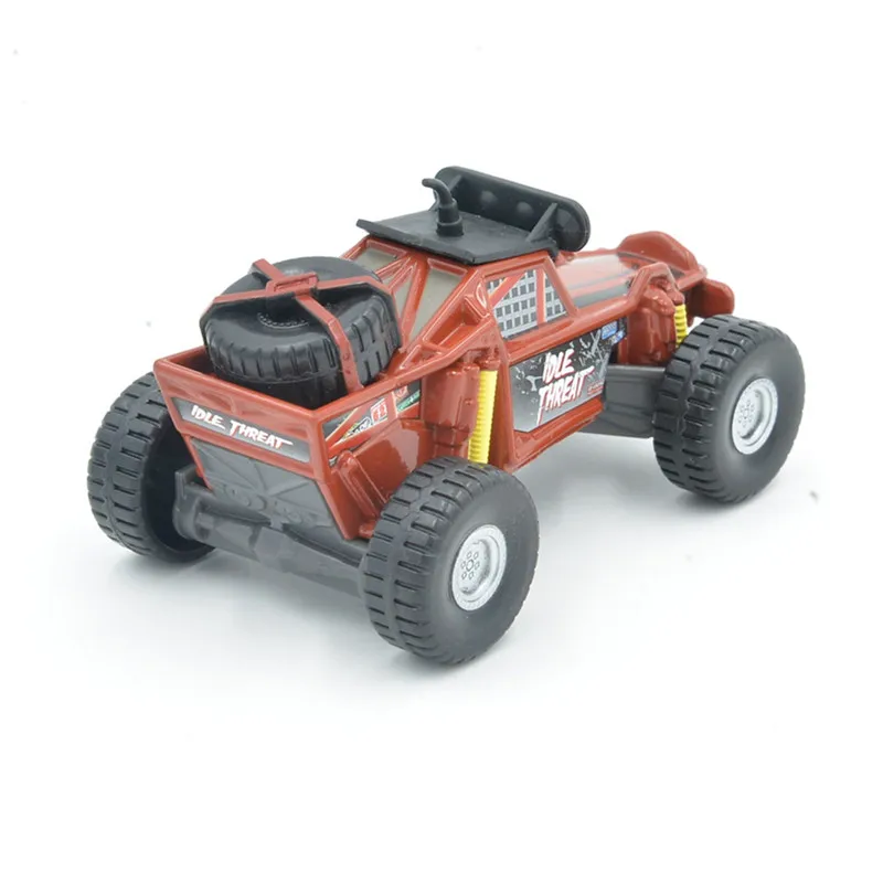 Disney Pixar машинки Новые 2 шт. № 95 внедорожник Lightning Mcqueen и простое угрозы с большими колесами, коричневый пляжные багги литья под давлением модели машинок из сплава игрушки