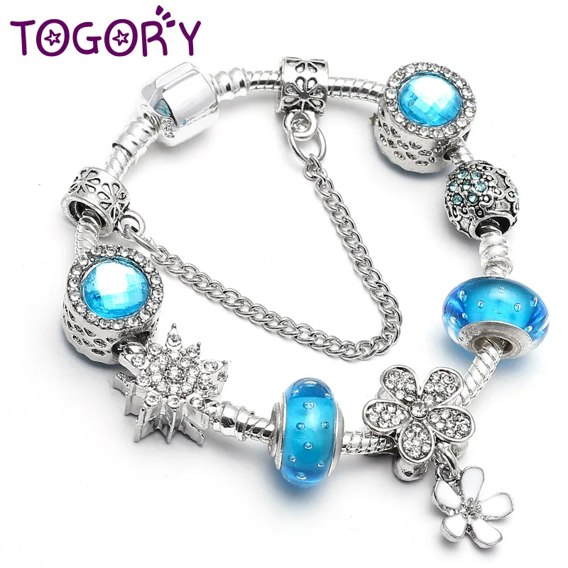 TOGOG дропшиппинг DIY очаровательные браслеты и ювелирные женские браслеты розовый поэтический, цветущий кулон прекрасный браслет DIY подарок ручной работы
