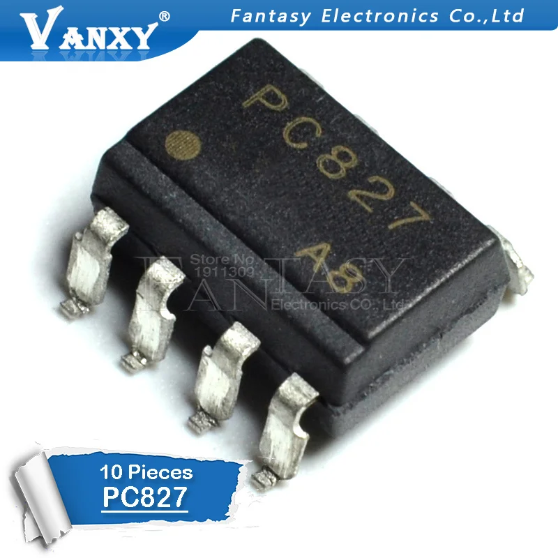 10 шт PC827 SOP 8 EL827 TLV827 TLV 827 оптоизолятор фотоэлектрическая муфта|Интегральные схемы|