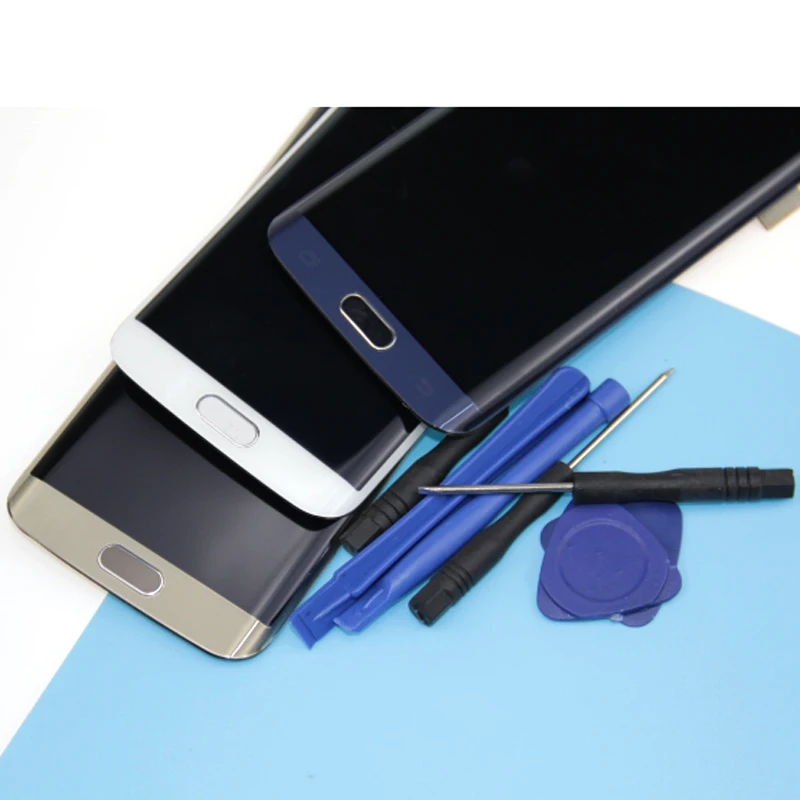 Super Amoled ЖК дисплей для Samsung Galaxy S6 Edge G925 G925F SM с Сенсорный экран планшета Ассамблеи