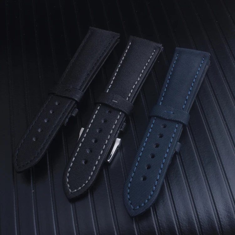 Нейлоновые часы StrapTop качественные модные спортивные часы браслет для Blancpain Fifty Fathoms черный нейлоновый кевларовый ремешок 23 мм