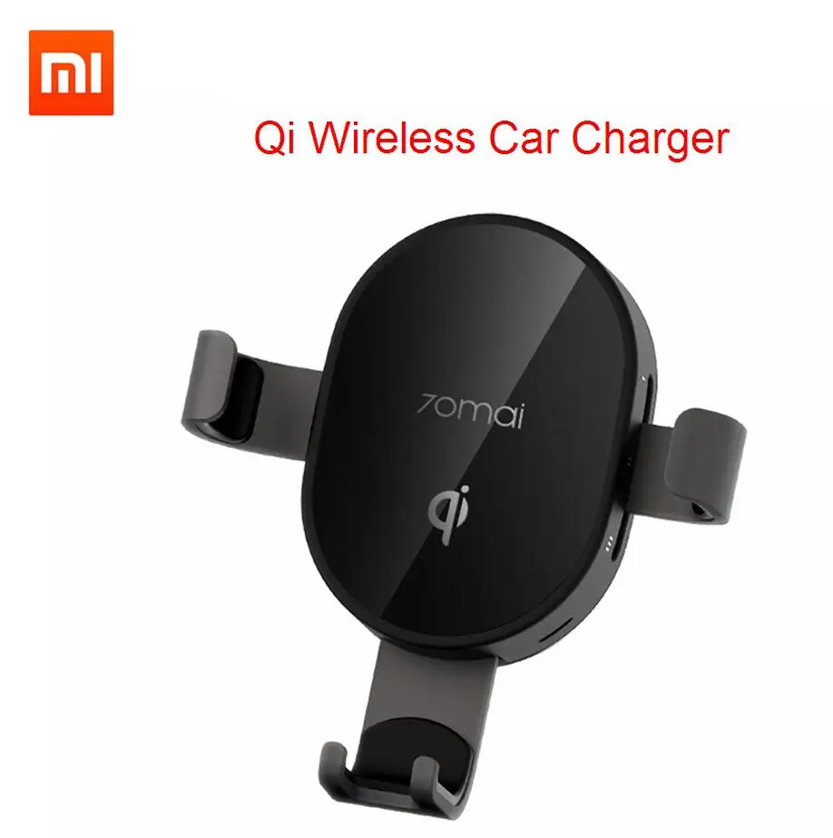 Xiaomi 70mai автомобильное зарядное устройство QI Сертификация автомобильный держатель телефона 10 Вт Быстрое беспроводное зарядное устройство для Xiaomi huawei iPhone