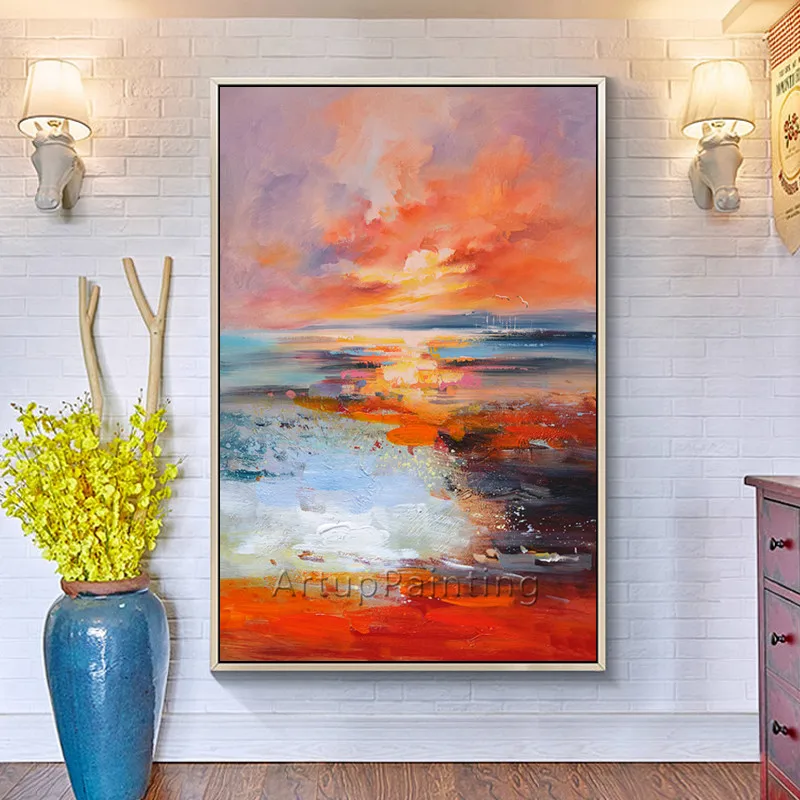 Холст акриловая живопись настенные картины для гостиной домашний декор