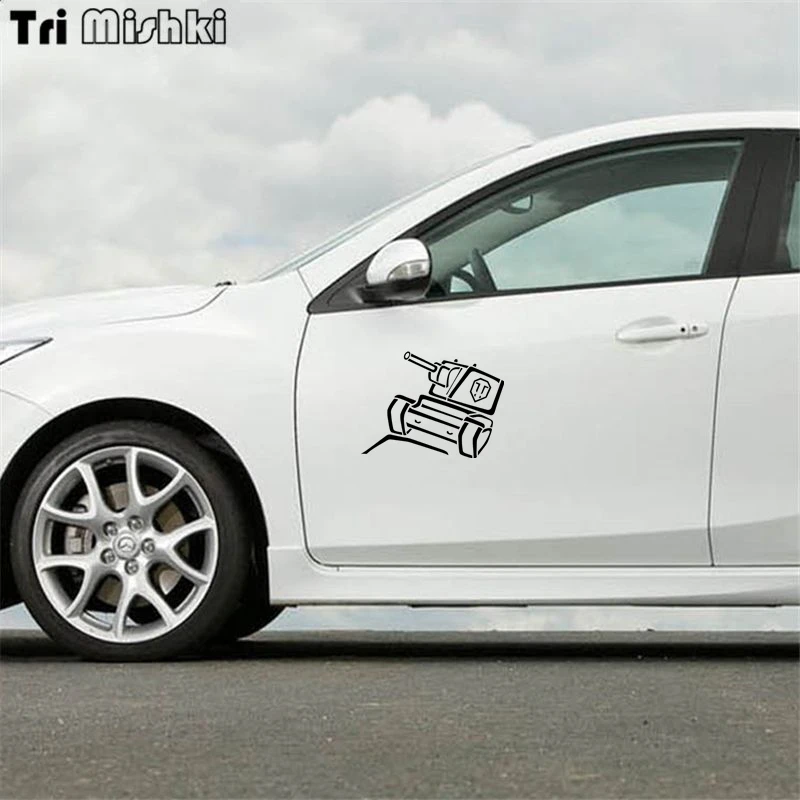 Tri Mishki HZX213 15*20.2см танковые наклейки прикольные виниловые на авто мир танков wot
