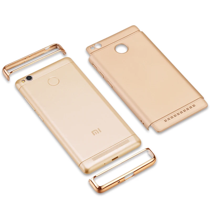 VOONGSON Luxury Electroplated Ultra Slim Phone Case For Xiaomi Redmi 3S 3 S Pro Dip Cases Hard Fundas Cover |