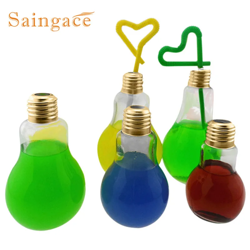 Новая летняя лампочка Saingace бутылка для воды лампочки молока сока прозрачные и