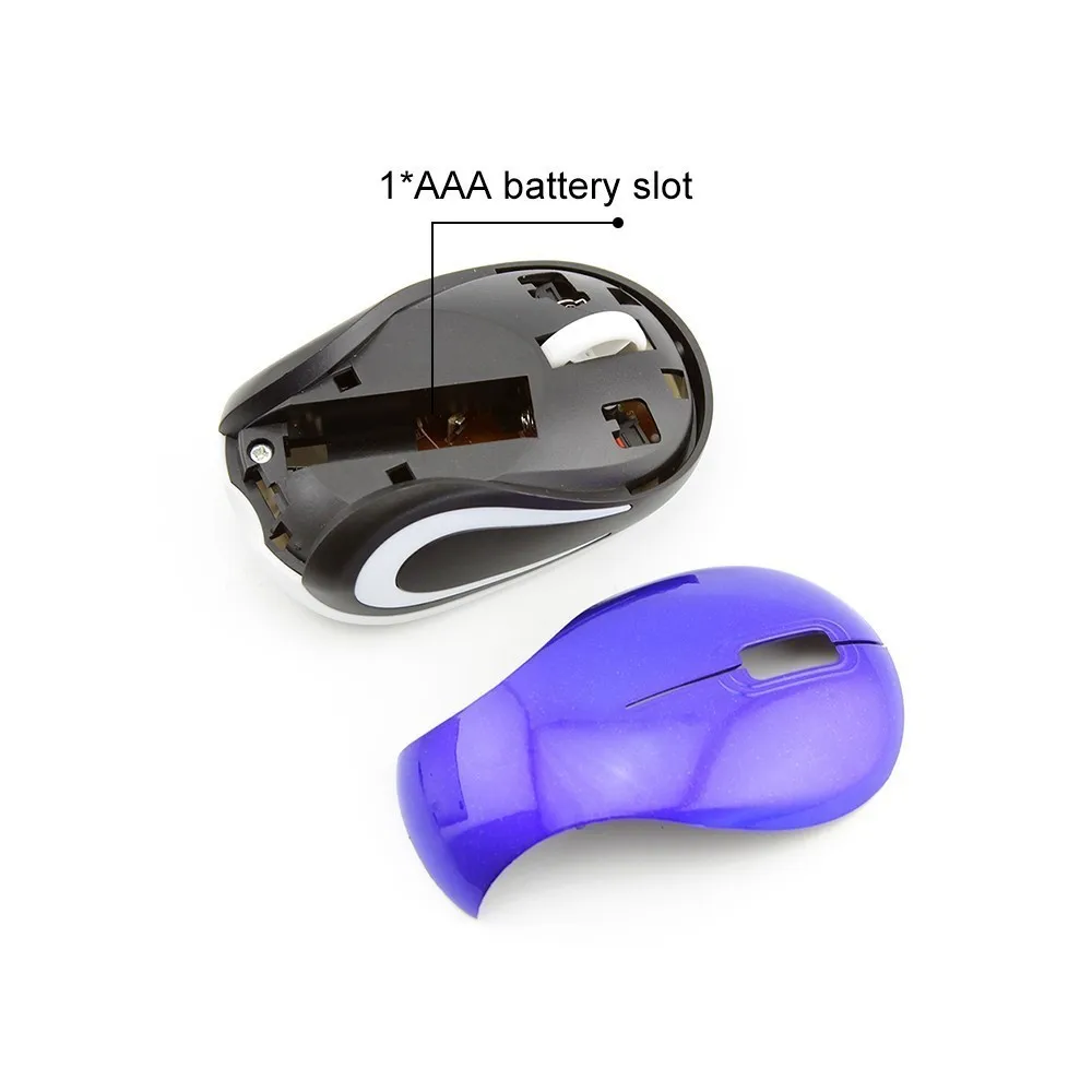Оптическая беспроводная компьютерная мышь мини эргономичная USB 1600 DPI маленькая