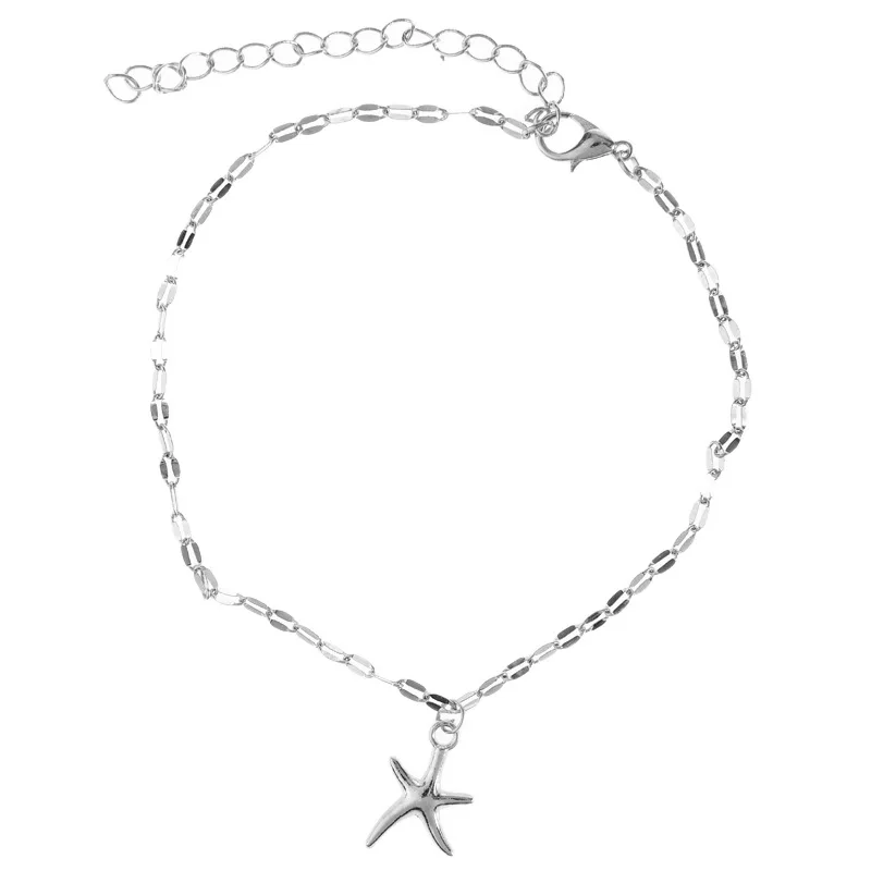 Boho Starfish Женская цепочка на лодыжку ювелирный браслет для лодыжки Femme chevill Bijoux Pulseras Tobilleras Mujer Enkelbandje