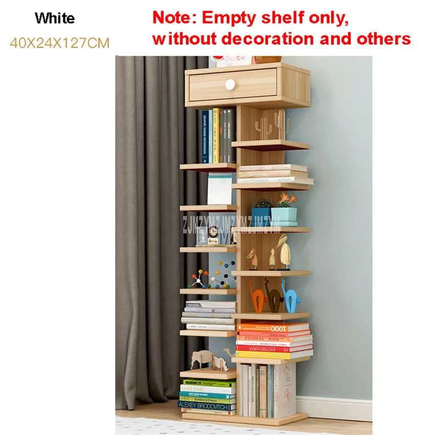 wood color 8 ярусный книжный шкаф, простые перегородки с деревом, простая современная витрина для хранения в гостиной, спальня, детская деревянная книжная полка - Цвет: wood color