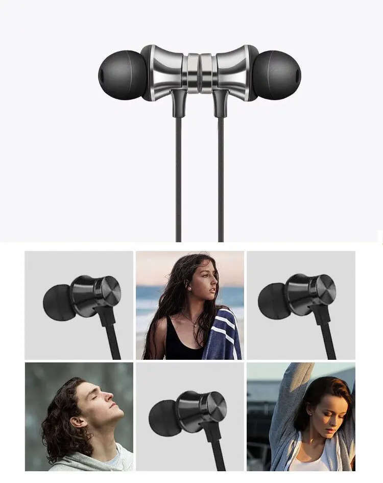 Bluetooth наушники, магнитные притяжения, беспроводные наушники для телефона, Bluetooth 4,2, наушники для Xiaomi, наушники для Meizu sony