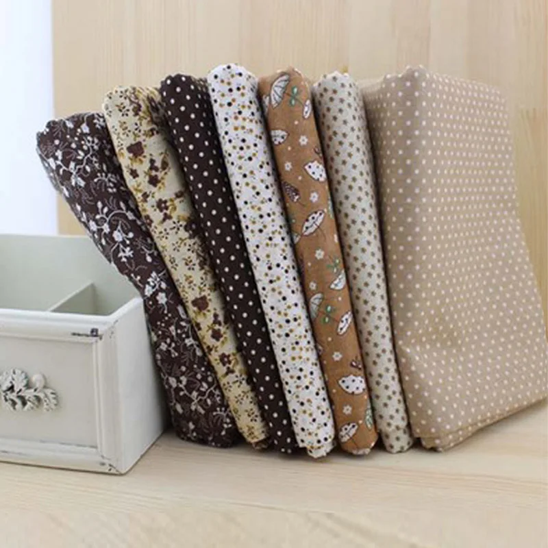 2017 7 шт./лот серия хаки хлопковая ткань квадраты сделай сам ассорти