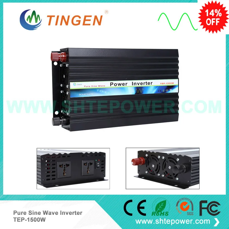 TEP 1500W 50Hz 60Hz 12v dc вход к ac 110v 120v 220v 230v 240v Выход Чистая синусоида 1500w инвертор|pure sine wave