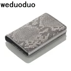 Новый деловой бумажник для кредитных карт, унисекс, металлический блокирующий RFID Бумажник, чехол для удостоверения личности, алюминиевый дорожный кошелек