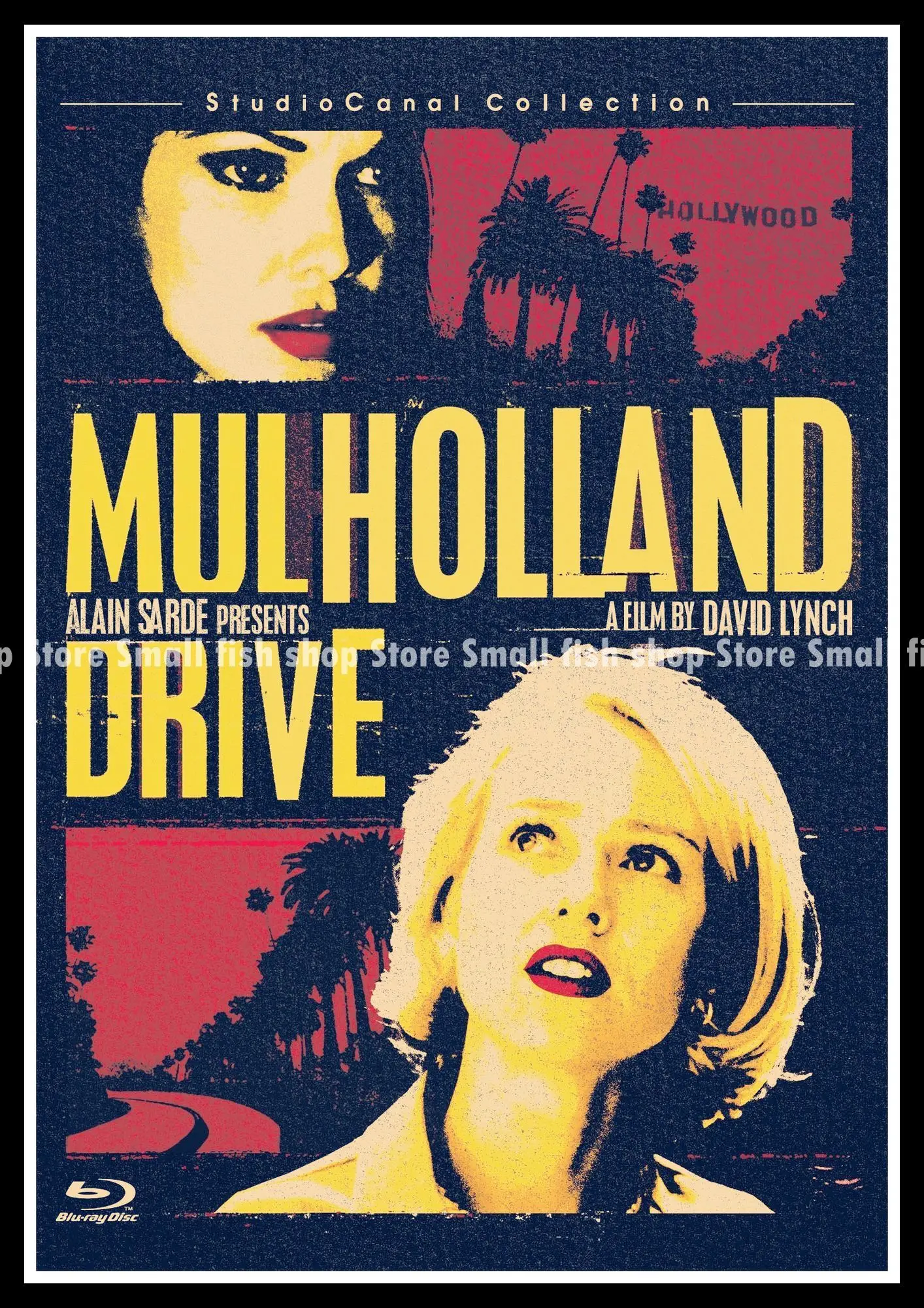 Розовый Mulholland Drive домашний интерьер украшения Крафт Фильм плакат рисунок core наклейки на стену 42*30 см - Цвет: Розовый