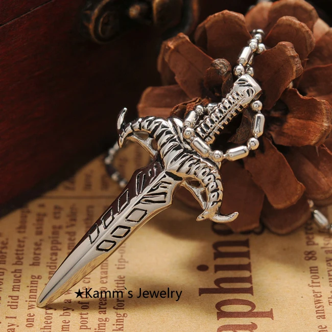Подвески в стиле панк из нержавеющей стали хип хоп серебра KP098|necklace chinese|necklace